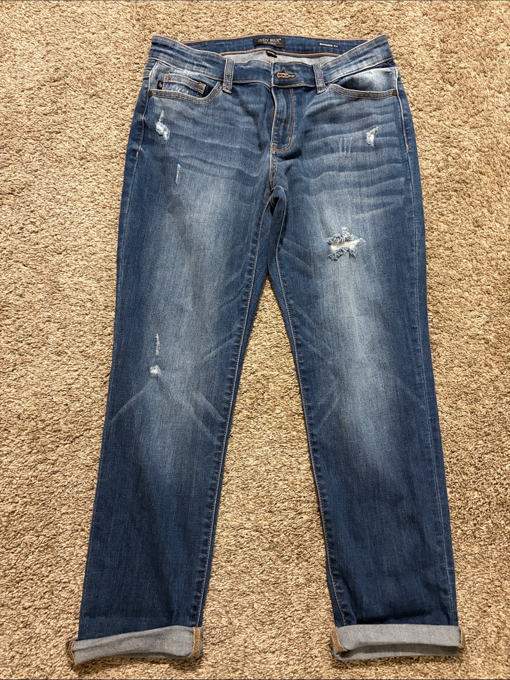 Judy Blue Women’s Boyfriend Fit‎ Medium Wash Denim Jeans 9/29